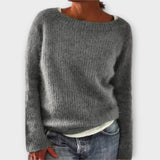 Regine – jednolity sweter pleciony