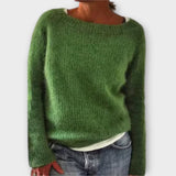 Regine – jednolity sweter pleciony