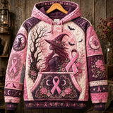 Hoodie z Różową Wstążką Czarownicy