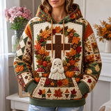 Hoodie z Modlącym się Duchem i Krzyżem