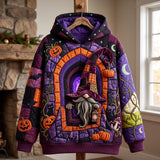 Hoodie Gnomów w Księżycowej Poświacie na Halloween