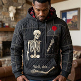 Hoodie z czaszkami po zmroku