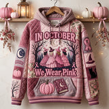 Różowy Październik Magiczny Hoodie