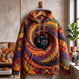 Hoodie Kota w Porażku Jesiennym