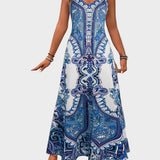 Klára - Eleganckie letnie maxi sukienki bez rękawów