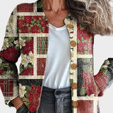 Frostine™ - Świąteczny Kardigan w Stylu Patchwork