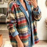 Sarah - Vintage Patchwork Denim Jacket