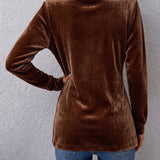 Avery | Vintage Marynarka z Akcentem na Guziki z Długim Rękawem i Otwarty Przód