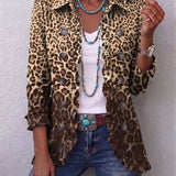 Abigail | Kurtka z falbanami w leopardzie